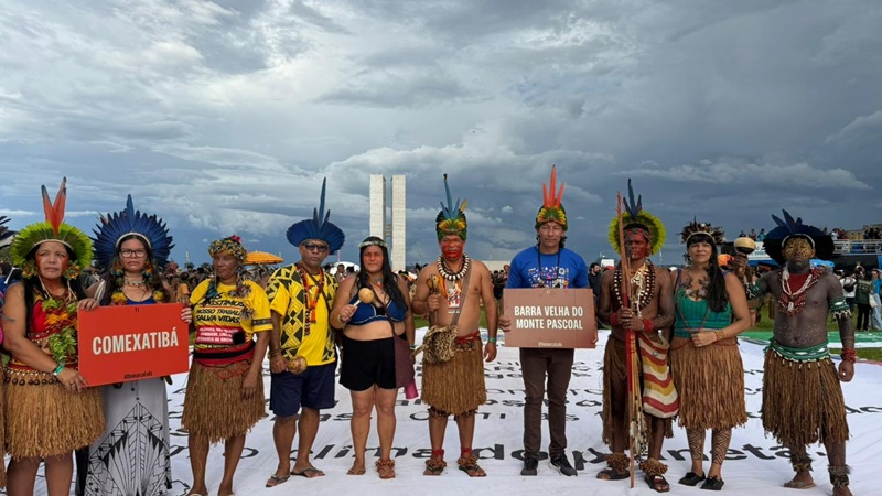 Porto Seguro presente na Marcha Indígena no ATL em Brasília