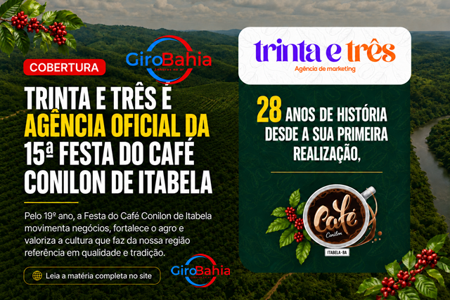 33 Comunicação reforça parceria e atuação como agência oficial da 15ª Festa do Café Conilon de Itabela